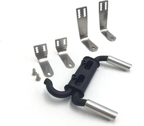 Vista 2 de KYX Racing Nylon Tubo de Escape Actualizaciones Accesorios para 1/10 RC Crawler Car Axial SCX10 II Traxxas TRX-4 TRX4