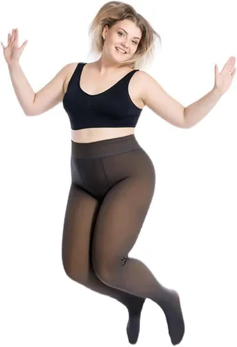 Vista 5 de Ibeauti Mallas térmicas translúcidas con forro polar para mujer