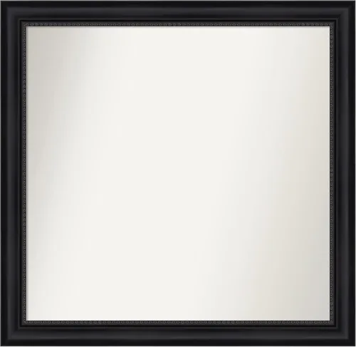 Vista 88 de Amanti Art Espejo personalizado, espejo de baño negro Astor, espejo de pared o espejo de tocador de baño sobre el fregadero (25 x 25 pulgadas)