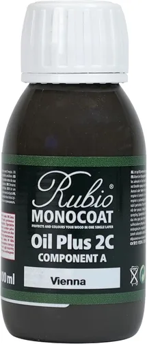 Vista 116 de Rubio Monocoat Muestra de Tinte y Acabado para Madera - Niebla 5% Aceite Plus Parte A Aceite de linaza para madera de secado rápido y ecológico