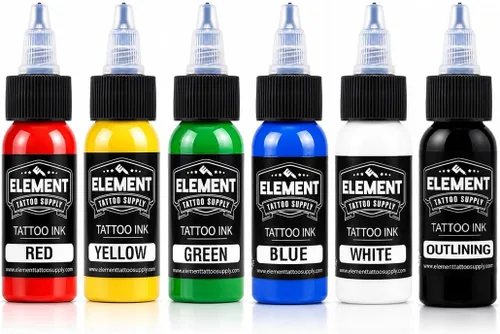 Vista 30 de Element Tattoo Supply - Tinta negra para tatuaje, 8 onzas, tinta negra Negro