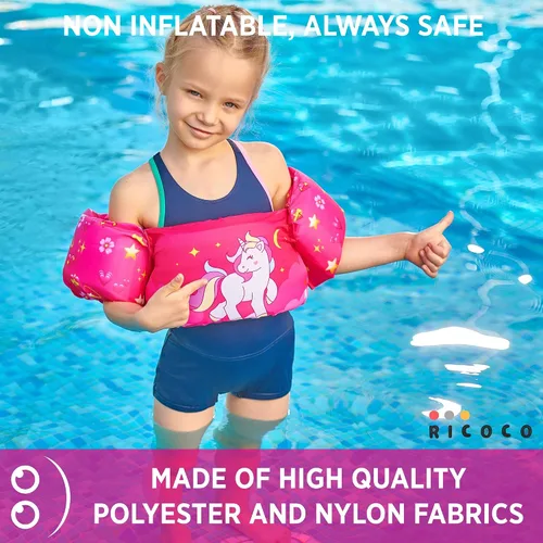 Vista 5 de Toddler Swim Vest - Swim Floaties for Toddlers Girls and Boys 20-30-40-50 pounds - Kids Swim Vests for Pool, Beach, Lake and River - Baby Floatie