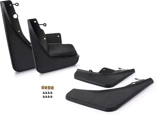 Vista 6 de x xotic tech 4 unidades de guardabarros delanteros y traseros con solapa de barro para guardabarros con accesorios de hardware, juego completo
