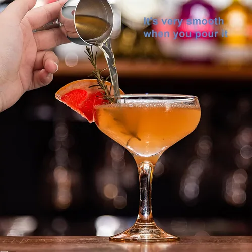 Vista 6 de Bell - Jigger de cóctel con marcas de medición (1 oz, 2 onzas) y cuchara mezcladora, juego de camarero
