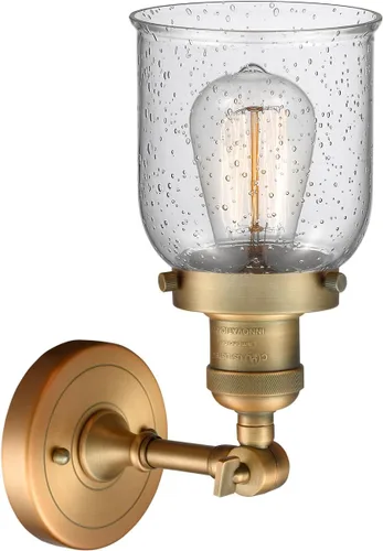Vista 2 de Innovations 203-BB-G54 1 Aplique de luz, pantalla de campana pequeña, latón cepillado