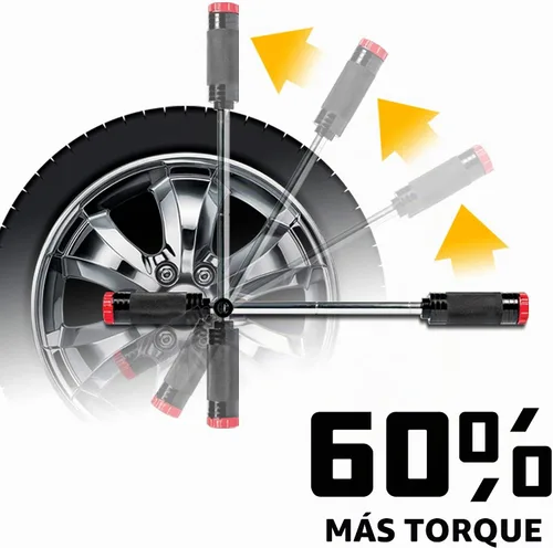 Vista 4 de Powerbuilt Billy Club - Llave universal para cambiar los neumáticos del vehículo rápidamente, romper tuercas sueltas, servicios de emergencia