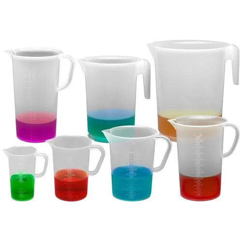 Vista 2 de SP Bel-Art - Jarra graduada de polipropileno de 33.8 fl oz, 0.3 fl oz, resistente a los productos químicos, resistente al calor hasta 249.8 °F