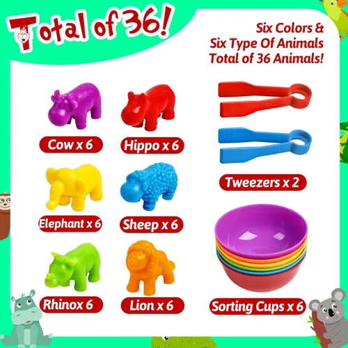 Vista 3 de Juguetes para contar dinosaurios, juegos a juego, clasificación, actividades de aprendizaje, manipulativos preescolares, juguetes Montessori