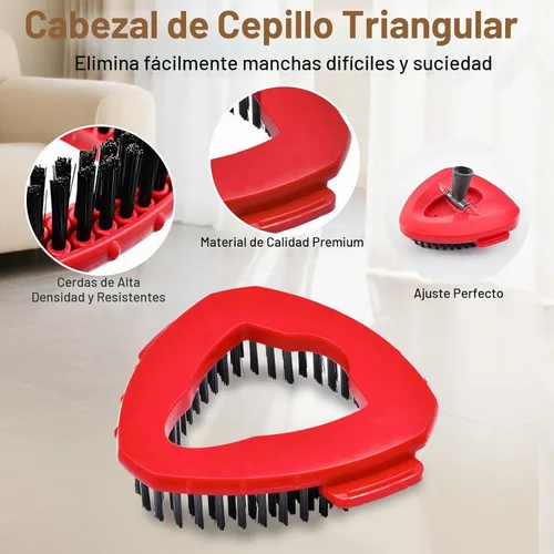 Vista 5 de 6 piezas de cabezales de repuesto para mopa para el sistema de mopa giratoria Ocedar EasyWring de 1 tanque, incluye 2 mopas giratorias de microfibra