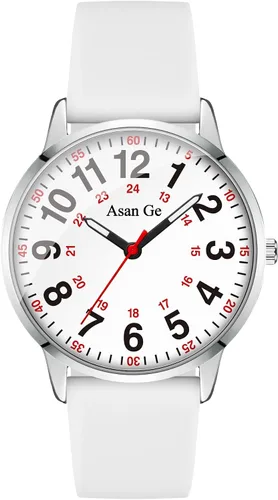 Vista 16 de Asan Ge Watches for Women, Fashion 3ATM Waterproof Minimalist Lightweight Easy-to-Read Analog Silicone Watch Suitable for Daily Work, Leisure