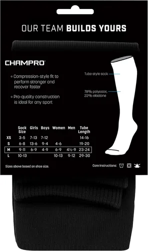 Vista 5 de CHAMPRO Calcetines deportivos de compresión multideporte para béisbol, softbol, fútbol, fútbol y todos los demás deportes