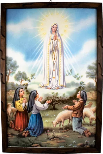 Vista 8 de Mrcjsales: imagen de Nuestra Señora de Fátima Virgen de Fátima, pintura al óleo, 24 x 36 pulgadas, 13 x 18 pulgadas, 10 x 12 pulgadas, imagen