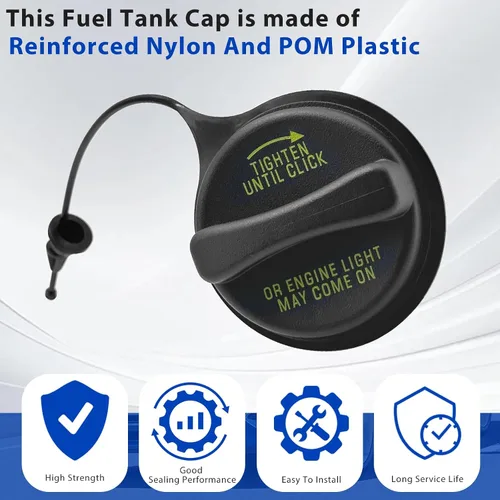 Vista 3 de FC975 Tapa del depósito de combustible Tapa de gasolina para Ford E-series Excursion Expedition F-150 F-250 F-350 F-450 F-550 Windstar Lincoln