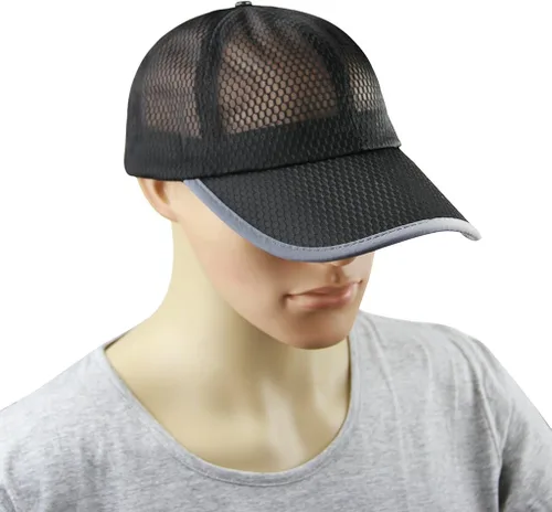 Vista 4 de Gorra De Béisbol Malla Transpirable unisex. Gorra con protección anti UV ajustable Snapback Tenis Golf Running Pesca Ciclismo