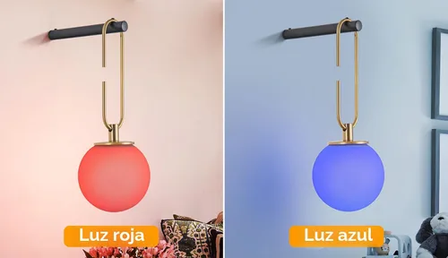 Vista 2 de Juego de 2 apliques de pared que funcionan con pilas, regulables, funciona con pilas con control remoto, lámpara de pared interior sin cableado