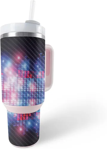 Vista 23 de MightySkins - Funda de fibra de carbono compatible con el vaso Stanley The Quencher H2.0 FlowState de 40 onzas, vida útil, acabado de fibra