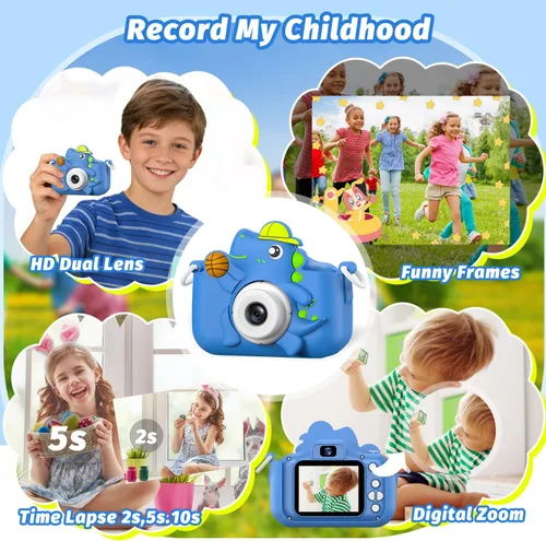 Vista 3 de Juguete de cámara para niños, masterbee para niños de 3 a 12 años, regalos de Navidad/cumpleaños para niñas, video HD 1080P, regalo para niñas de 3