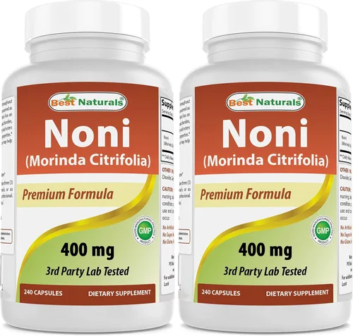 Vista 8 de Best Naturals Noni 400 mg 240 Cápsulas