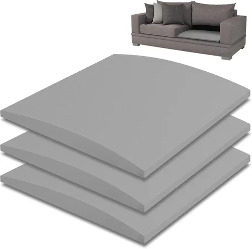 Vista 9 de 3 soportes de asiento de muebles de 20 x 20 pulgadas, espuma de alta densidad para sofá, sofá biplaza, silla, mar caído