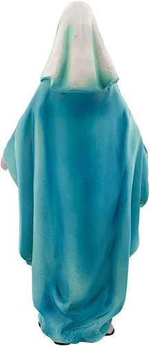 Vista 2 de Estatua de madre bendita pintada de 6 pulgadas de alto Santo patrón de toda la humanidad Gran regalo católico para la primera comunión