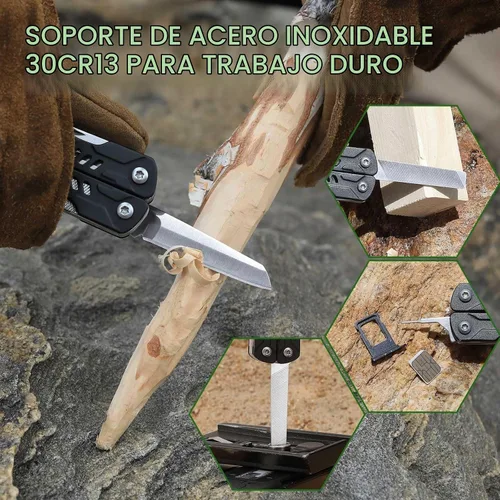 Vista 5 de NexTool Llavero multiherramienta, mini tijeras de marinero, mini multiherramienta 10 en 1 con cuchillo de bolsillo EDC, mini alicates, abrebotellas