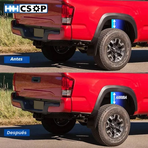 Vista 4 de Kit de bloque de elevación trasera de 2 pulgadas para Tacoma/Tundra, kits de elevación de nivelación trasera de 2 pulgadas compatibles con Toyota