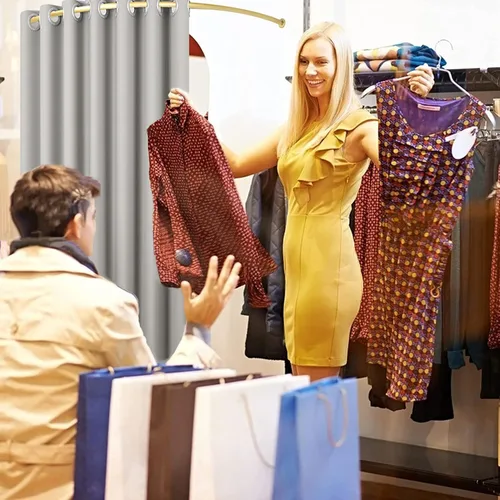 Vista 2 de TEENKON Tocador de tienda de ropa, 39 en vestidor utilizado en el centro comercial, boutique y oficina, vestuario montado en la pared de esquina