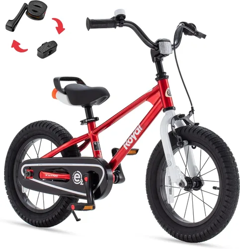 Vista 37 de RoyalBaby EZ Kids Bike 12 14 16 18 20 Inch Balance Pedal 2-in-1 Training Bicycle Boys Girls Ages 3 to 12 Years Easy Learn for Beginners