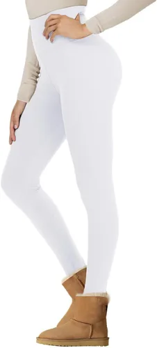 Vista 9 de NexiEpoch - Leggings de forro polar para mujer, pantalones de yoga de invierno de cintura alta, control de abdomen, suaves, térmicos, cálidos