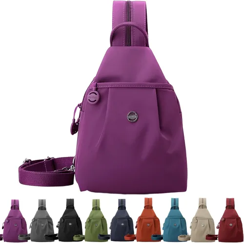 Vista 6 de Bolsa de viaje antirrobo 3 en 1 de alta calidad, impermeable, de 2 vías, mochila cruzada para mujer, Negro, Mediana, Moda