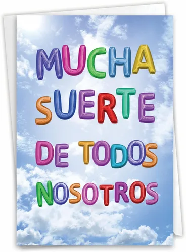 Vista 10 de NobleWorks - Tarjeta de papel de buena suerte con sobre de 5 x 7 pulgadas (1 tarjeta) Good Luck Wish C10049GLG