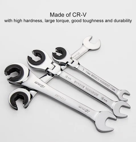 Vista 4 de Llave de cabeza ajustable flexible YS-LF de 0.315 in