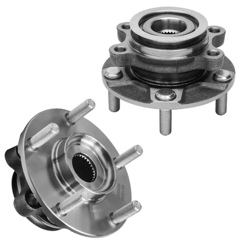 Vista 78 de Detroit Axle - 2.2L Bujes de rodamiento de rueda delanteros de 2 piezas para Honda Accord 90-97, 97 Acura CL, 2 rodamientos de ruedas y conjunto
