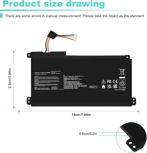 Vista 4 de TREE.NB B31N1912 - Batería para portátil compatible con ASUS VivoBook 14 E410MA L410MA E410KA E510MA E510KA F414MA L510MA R522MA E410MA-EK026TS
