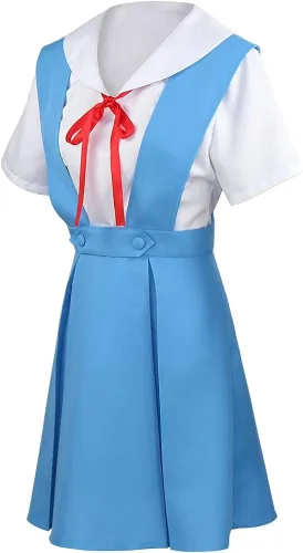 Vista 3 de Ayanami Rei - Vestido de cosplay para disfraz de Ayanami