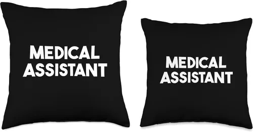 Vista 3 de Medical Assistant Almohada de tiro 16x16, multicolor