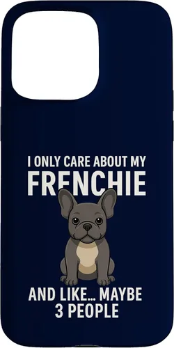 Vista 30 de I Care About My Frenchie & 3 People French Bulldog Owner Case for iPhone XR