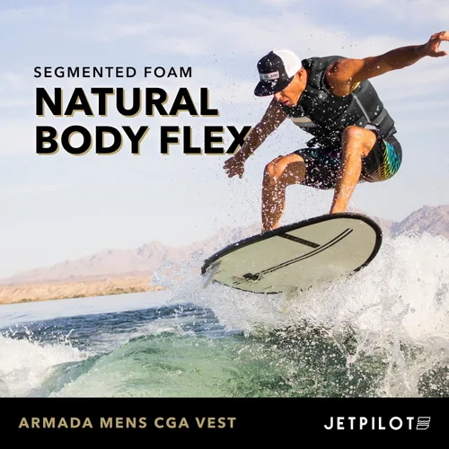 Vista 6 de Jetpilot Chaleco salvavidas de neopreno para hombre Armada aprobado por la Guardia Costera PFD