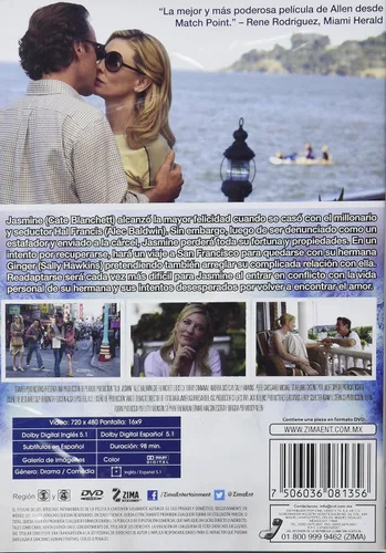 Vista 2 de JAZMIN AZUL BLUE JASMINE ALEC BALDWIN,CATE BLANCHETT,LOUIS C. K. NTSCREGION 1 & 4 DVD. Import-Latin America.