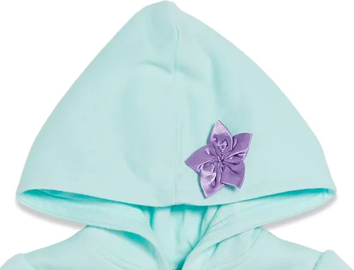 Vista 4 de Disney Sudadera con capucha y cremallera de princesa para bebés y niños grandes (18 meses - 14-16)