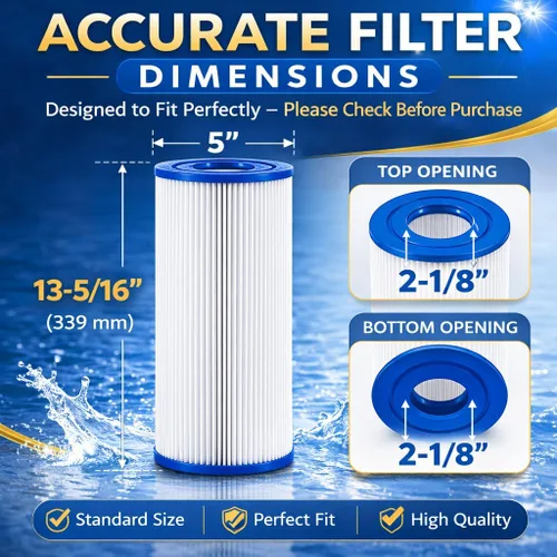Vista 5 de CLARIFY Cartucho de filtro para bañera de hidromasaje de instalación directa, reemplace C-4326, PRB25-IN, FC-2375, FC-2370, 3005845, 17-2327