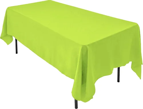 Vista 13 de AK TRADING CO. Mantel rectangular de poliéster de 60 x 102 pulgadas, fabricado en Estados Unidos, resistente a las arrugas, ignífugo, duradero