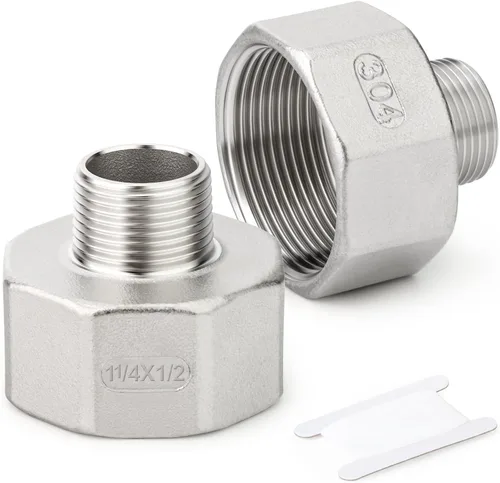 Vista 15 de TAISHER 1 pieza de 25 mm NPT macho x 50 mm NPT hembra, adaptador reductor, pieza de tubería de acero inoxidable 304