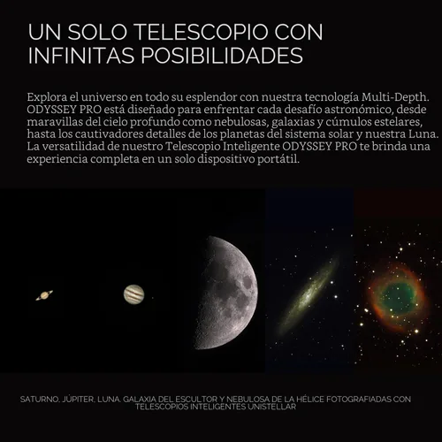 Vista 3 de Paquete de UNISTELLAR: Telescopio inteligente Odyssey PRO + Mochila oficial (2 artículos)