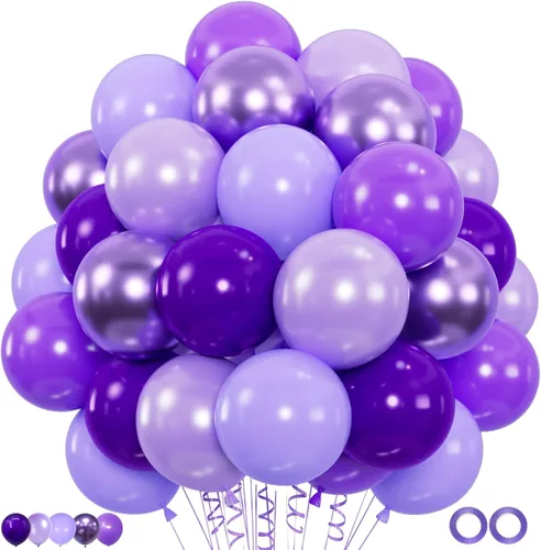 Vista 13 de 100 globos negros dorados y blancos con globos de confeti metálicos dorados y negros de 12 pulgadas para clase de graduación, decoración de fiesta