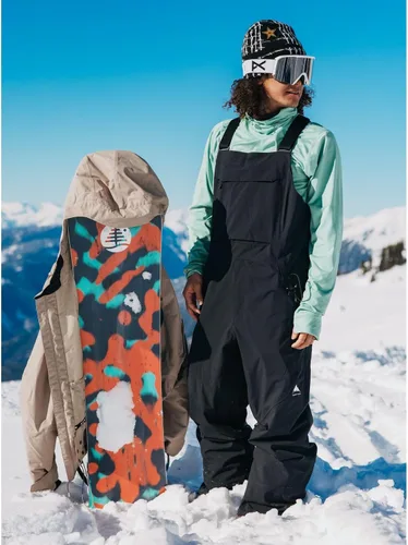 Vista 3 de Burton Pantalones con pechera Reserve unisex para hombre Negro