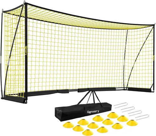 Vista 9 de 12x6 FT Soccer Goal, Portable Backyard Net with Carry Bag & Cones