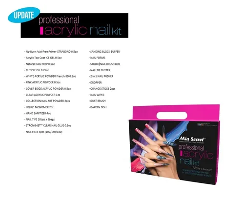 Vista 2 de Mia Secret Kit profesional de uñas acrílicas (KIT-03)