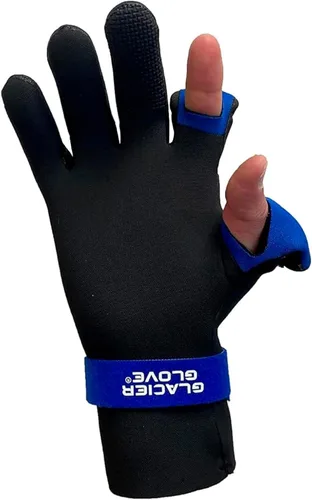 Vista 2 de Glacier Glove Guantes unisex Pro Angler impermeable de neopreno con hendidura