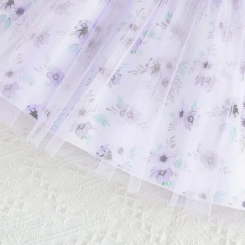 Vista 7 de Toddler Baby Girl Summer Outfit Seaside Skirt Sundress Summer Floral Dress Tulle Dress